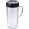 Magic Bullet 22 Ounce Travel Mug with Flip Top Lid, Black