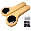 Universal Golf Cart Rear Seat Arm Rests with Cup Holders - TAN