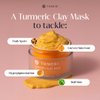 TUMERI Turmeric Clay Mask for Facial Skin Care – Turmeric with Vitamin C Clay Mask with Manuka Honey – Facial Mask for Dark Spots, Scarring and Cleansing – 2 oz with Face Mask Brush Applicator
