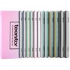 Teenitor Nail Buffer and Shine Kit, 12pcs Nail Files 100/180 Emery Boards for Natural Nails, Finger Nail File and Buffer Set for Nails, Nail Filer 240 Grit Nail File Buffing Block for Women
