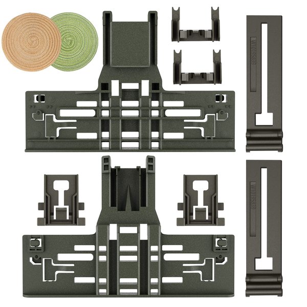 Upgraded W10546503 Dishwasher Top Rack Adjuster Compatible with Kitchenaid Dishwasher Parts Upper Rack WPW10546503 Dishwasher Replacement Parts for Whirlpool Kenmore Dishwasher Rack-10pcs