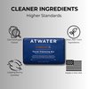 ATWATER Charcoal Facial Cleansing Bar for Oily to Combination Skin, Sulfate Free Rich Lathering Charcoal Face Soap; Gentle Face Cleanser for Daily Use; Natural Men’s Face Wash - 142 grams / 5 oz