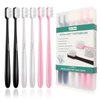 GoldDawn Extra Soft Toothbrush for Sensitive Teeth and Gums， Micro Fur Manual Toothbrush with 20000 Ultra Soft Bristle, Excellent Cleaning Effect， Perfect for Kids & Adults (6 Pack)