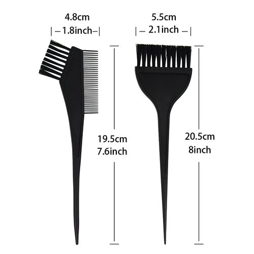 YANTAISIYU 3 Pcs Salon Hair Dyeing Kit Tools Hair Color Mixing Bowl Tinting Brush and Angled Comb for Hair Coloring
