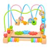 Bead Maze for Babies 6-12 Months,Wooden Educational Abacus Beads Circle Toddler Toys - Colorful Roller Coaster Activity Game,Great Gift for Babies Toddlers Girls and Boys