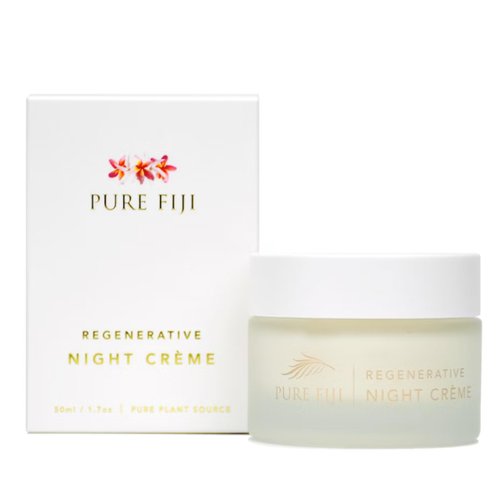 PURE FIJI Regenerative Night Cream Anti Aging Moisturizer, Repair &amp; Hydrate Recovery Cream Night ...