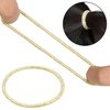 TecUnite 50 3mm Gold Hair Elastic Ties No-metal Small Rubber Bands Thin Hair Ties Ropes Ponytail Holders with 50 Hair Bobby Pins, Hair Accessories for Women (Gold)