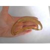 Generic Clear transparent amber brown arc shaped hair claw clip