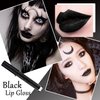 Black Matte Liquid Lipstick Set,Waterproof Smudge Proof Black Lip Liner and Lipstick Set for Women,Velvet Long Lasting Non-stick Cup Lip Gloss Stain Set for Halloween Cosplay Goth Daily Lip Makeup