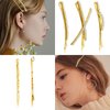 16 Pieces Gold Rhinestone Bobby Pins Set Delicate Decorative Fancy Crystal Hair Clips Shiny Fancy Metal Barrettes, I S X Shaped Diamond Hair Accessories for Women Ladies Girls Wedding Prom Party