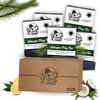 The Black Stuff All Natural Bar Soap for Men Handmade Cold Process Soaps with Organic Ingredients and Essential Oils - Mens Soap for Daily Use, Atlantic Pine Tar (5 Packs)