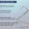 German Shepherd Dog Pets Metal License Plate Frame Tag Holder Auto Chrome