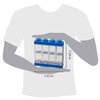 Room Copenhagen LEGO Minifigure Display Case, Stackable Storage Container for Collectible Figurines, 4 Stud, Bright Blue