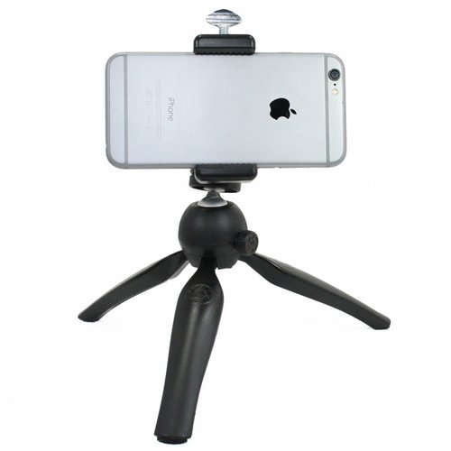 Golf Gadgets® - Folding Tripod Swing Recording System | Smartphone Tripod Setup. Great for The Range, or Course. Compatible with Most Phones. (Tripod Phone Mount)