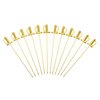 Barfly Cocktail Picks, Sword, Gold Plated, 4.5", Set of 12