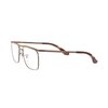 Ray-Ban RX6519 Olympian IX Square Prescription Eyeglass Frames, Medium Brown/Demo Lens, 52 mm