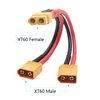 Short XT60 Parallel Battery Connector Cable,14AWG XT60 Male to Female Y Splitter Adapter Cable,10cm/3.93inch for RC Multicopter Quadcopter