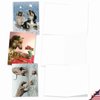 The Best Card Company - 10 Blank Dog Greeting Cards for All Occasions (4 x 5.12 Inch) - Puppy Love M6546OCB