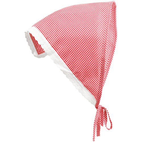 OJERRY Country Cottagecore Lace Rim Headband Hair Headscarf Red Checkered Bandana Scarf Aesthetic Accessories for Women