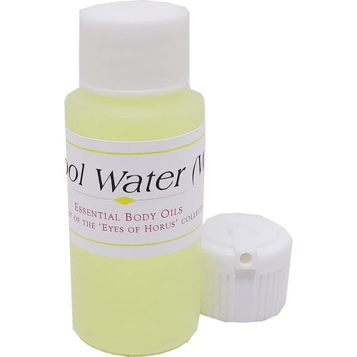 TCEShop Cool Water - Type D For Women Scented Body Oil Fragrance [Flip Cap - Light Gold - 1 oz.] - ID#23484