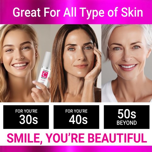 Beautifully Ageless: Vitamin C Face Serum for Face | Lightweight & Non-greasy | Deep Hydration & Radiant Skin | Vegan & Cruelty-Free | American-Made