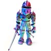 SAMIQU 3D Printed Skeleton Warrior Joint Free, Skeleton Knight Collectible Figurine,Perfect for Home Office Décor & Gift