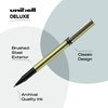 Uniball Deluxe Rollerball Pen, 3 Black Pens, 0.7mm Fine Point Roller Pens| Office Supplies, Ink Pens, Colored Pens, Fine Point, Smooth Writing Pens, Ballpoint Pens