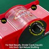 2 Deck Hand Crank "Welcome To Las Vegas" Card Shuffler, Red & Black