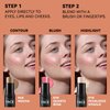 3 Pcs Cream Blush Contour Highlighter Stick,Highlighting & Contouring Stick,Bronzer Contour Stick for Sculpt the Cheeks,Lightweight Dewy Blush Stick,Waterproof and Long-Lasting (01,03,04)