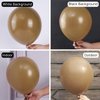 PartyWoo Coffee Brown Balloons, 85 pcs Boho Brown Balloons Different Sizes Pack of 18 Inch 12 Inch 10 Inch 5 Inch Brown Balloons for Balloon Garland or Balloon Arch as Party Decorations, Brown-F09