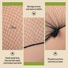 400 Pcs Hair Nets for Women Hair Nets for Food Service Invisible Elastic Edge Mesh 20 Inches Hair Nets, Ballet Dance Hair Bun(Black)