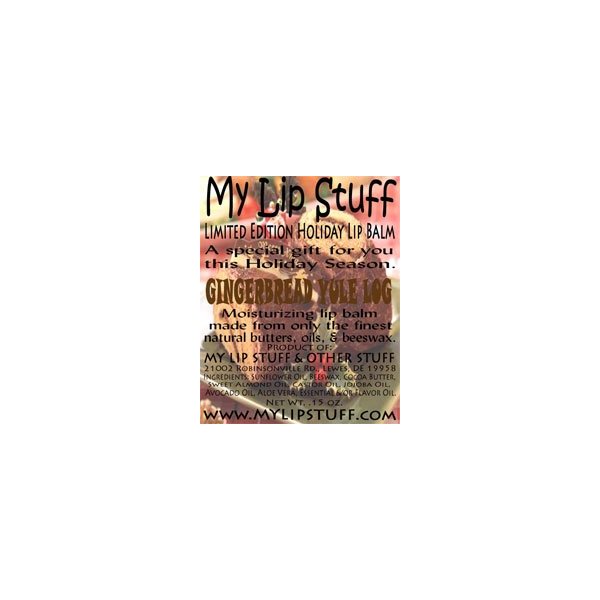 My Lip Stuff-Gingerbread Yule Log Limited Edition Holiday Lip Balm