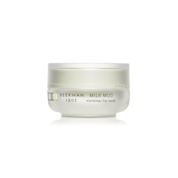 Beekman 1802 Goat Milk Mud Face Mask - Fragrance Free - 0.5 oz - Warming Volcanic Clay to Exfoliate, Control Oil & Minimize Pores for Clearer Skin - Good for Sensitive Skin - Cruelty Free
