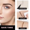 Eyebrow Microblading Pen, 3D Microblading Eyebrow Pencil, 4-fork tip Eyebrow Pencil, Natural smudge-proof Lasting Fine Stroke for easy to portray a natural eyebrow shape, Light Brown