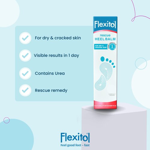 Flexitol Heel Balm, Rich Moisturizing & Exfoliating Foot Cream, Original Version, 4 Oz