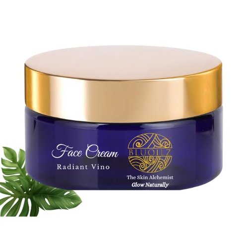 BLUOILZ Radiant Wine Face Night Cream (50gm) - Energising Night Cream for Women - Hydrating Night Face Cream - Recharging Face Cream with Vitamin C, Red wine Extracts & Pure Red Wine