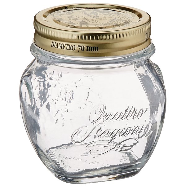 Bormioli Rocco Quattro Stagioni Anphora 10 1/4 Ounce Canning Jar, Set of 12