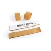 L LIKED Blank Natural Kraft Brown Currency Straps Bill Wrappers (100 PCS)