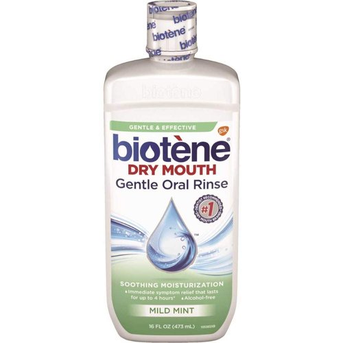 Biotene Dry Mouth Gentle Oral Rinse, Mild Mint, 16 Ounces each (Value Pack of 3)