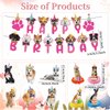 Coskingland Dog Birthday Party Decorations - 12PCS Cute Dog Birthday Decorations Boy Girl Dog Birthday Decorations Doggie Birthday Party Supplies Happy Birthday Banner Hanging Swirls Table Decor