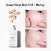 THANK YOU FARMER Dewy Glow Skin Tint, Long-Lasting Tinted Moisturizer, Light coverage, Vitamin B3, Niacinamide, Adenosine, Korean Beauty Makeup Dermatologist Tested, Honey, 1.75 fl oz