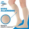 ABSOLUTE SUPPORT Made in USA - Graduated Support Opaque Compression Knee High Socks for Men 20-30mmHg | For Swelling, Lymphedema, Post Surgery - Tan, Medium, A104TN2