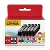 MIOLAINZ Compatible Ink Cartridges Replacement for Canon PGI-280XXL(Black) and CLI-281XXL(Color) (Pigment Black, Black, Cyan, Magenta and Yellow, 5-Pack)