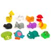 R & S LIMITED Boley: Bath Toy Bucket: Animals - 12pc Playset - Cartoon Animal-Themed Water Toys, Convenient Storage Bucket, Mold-Free Construction, Kids Ages 3+