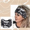 STGDAK Boho Headbands For Women Non Slip Fashion Wide Hair Band Turban Head Bands Yoga Workout Running Sweatband Elastic Headband Summer Stylish Wrap Headbands Hair Accessories for Teen Girls 6 Pcs