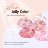 SHOYUM Milky White Jelly Nude Gel Nail Polish Set, 6 Transparent Colors Sheer Pink Gel Nail Kit for Salon and Nail Art DIY at Home