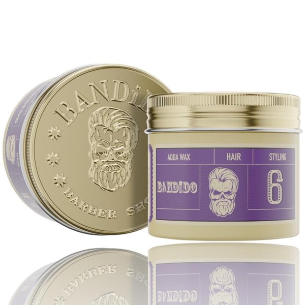 Bandido Aqua Wax 6 | 2-Pack | Medium Hold | Men's Hair Wax, Long Lasting Hold, Easy to Manage | 125ml / 4.22oz