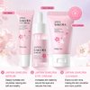 Skin Care Sets for Women/Girls JAPAN SAKURA Beauty Gift Sets Skincare Kit with Cleanser, Serum, Eye Cream, Face Cream Travel Pamper Sets for Women Gifts,Skin Care Sets & Kits