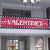 Probsin Valentines Day Banner 120" x 20" Decorations Yard Sign Party Supplies Happy Valentine's Day Heart Romantic Funny Images Photo Backdrop Poster Hanging Outdoor Gate Decor Fence Door Indoor Wall