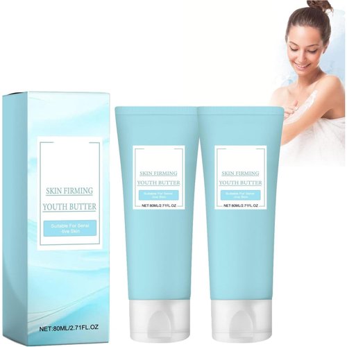 Yooyee LuxeLift Skin Firming Youth Butter,Luxelift Skin Firming Cream,Luxelift Skin Firming Body Butter,Butter Anti Aging Moisturizer, 80ml Pack of 2